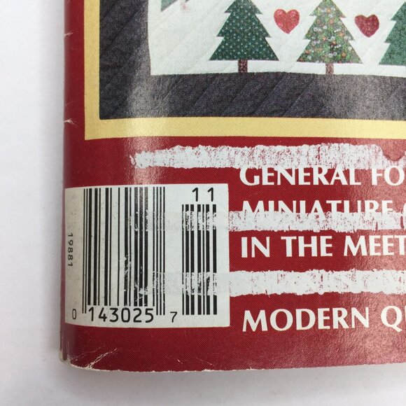 Quilters Newsletter Magazine Dec 1987 Issue No 197 Quilt Patterns Design Holly I - Picture 13 of 13